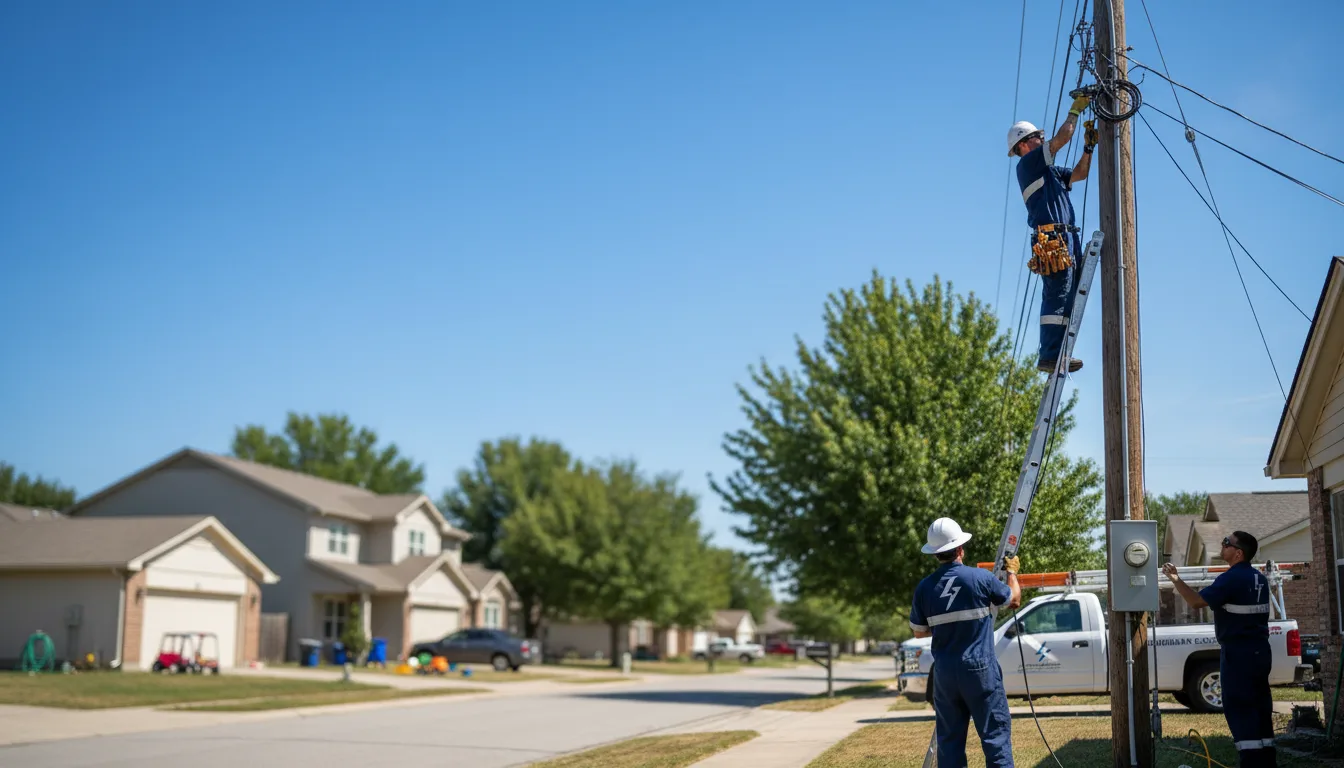 Residential electrician providing installation services in Triangle, VA
